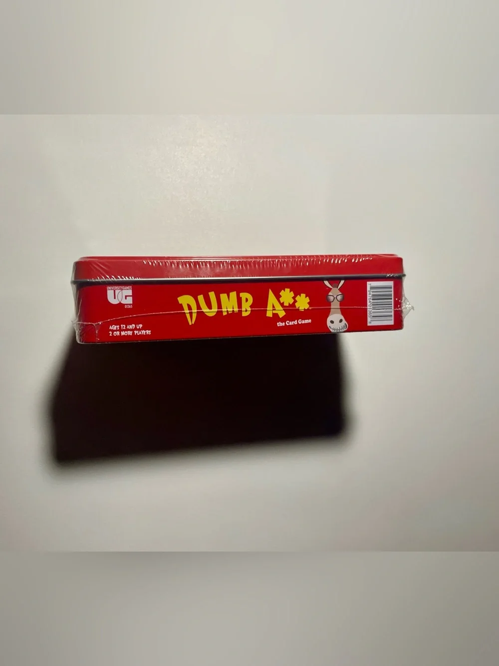 NIB Sealed Dumb A** Card Game University Games Fun Travel Tin Party Trivia Game